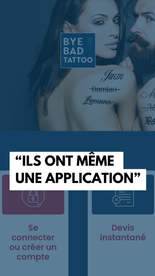 Bye bye les tatouages… et bonjour la facilité !

L’appli Bye Bad Tattoo est dispo sur App Store & Google Play 📲

✔ Devis en direct
✔ Suivi de tes séances
✔ Infos sur le détatouage laser
✔ Contact rapide avec notre équipe

En quelques clics, tout est à portée de main.

🔍 Cherchez Bye Bad Tattoo sur votre store préféré et téléchargez gratuitement !

👉 Prêt(e) à faire disparaître ce tattoo ?
Merci à @thyaann pour sa confiance 💙

#byebadtattoo #detatouage #detatouagesuisse #tattooremoval #laserremoval #appdetatouage #tattooremovalapp #picosecondelaser #foreverisover #mobileapp #tattooremovaltool